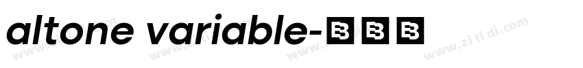 altone variable字体转换
